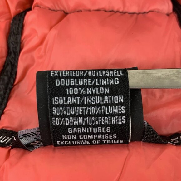 Swix Down Feather Hooded Puffer Jacket Size XS Quilted Full Zip Colorblock - Picture 5 of 13